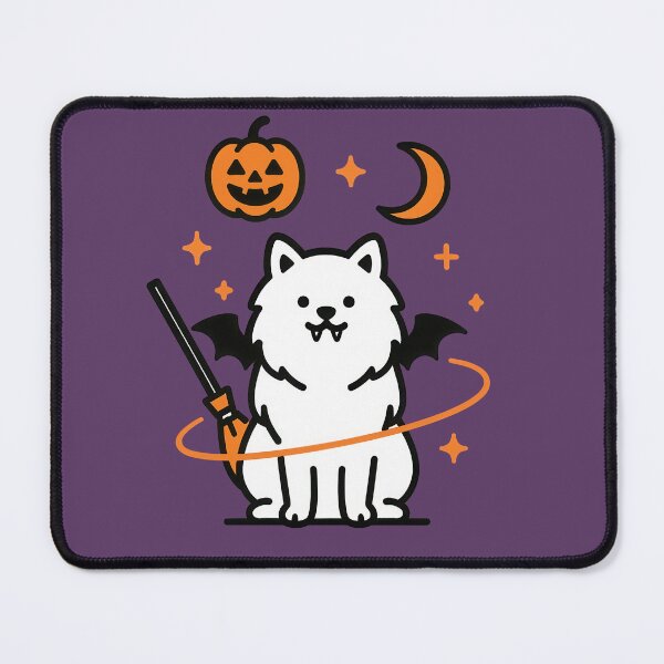Item preview, Cute Halloween Pomeranian Dog Vector Art designed and sold by Flying Doggo.