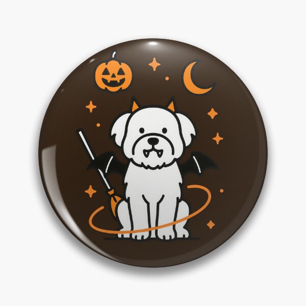 Item preview, Cute Halloween Havanese Dog Vector Art designed and sold by Flying Doggo.