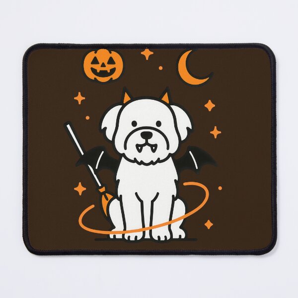 Item preview, Cute Halloween Havanese Dog Vector Art designed and sold by Flying Doggo.