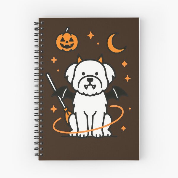 Item preview, Cute Halloween Havanese Dog Vector Art designed and sold by Flying Doggo.
