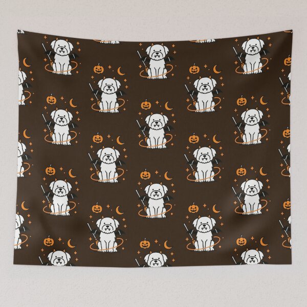 Item preview, Cute Halloween Havanese Dog Vector Art designed and sold by Flying Doggo.