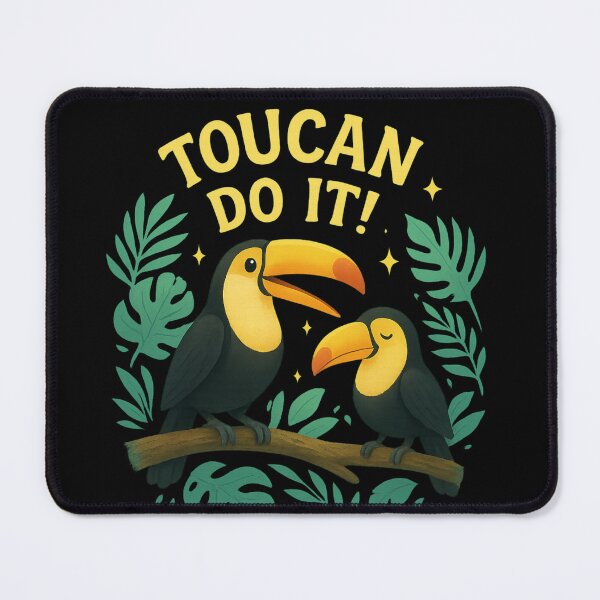 Item preview, Toucan Pun – “Toucan Do It!” Funny Motivational Quote with Tropical Birds designed and sold by Animal Puns.