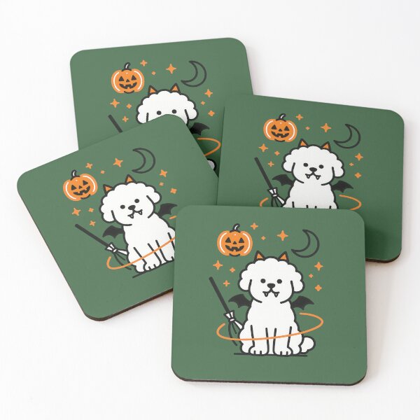 Item preview, Cute Halloween Bichon Frise Dog Art designed and sold by Flying Doggo.