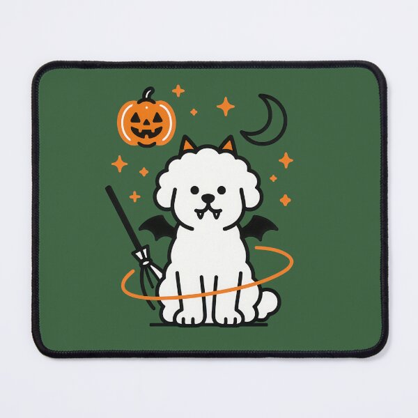 Item preview, Cute Halloween Bichon Frise Dog Art designed and sold by Flying Doggo.
