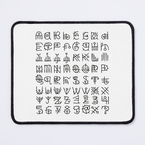 Item preview, English alphabet in the form of ancient symbols designed and sold by alina-k-design.