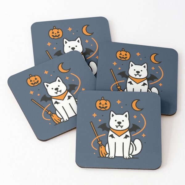 Item preview, Cute Halloween Akita Dog Vector Art designed and sold by Flying Doggo.