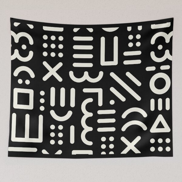 Item preview, Abstract sign black design designed and sold by MPDesign84.