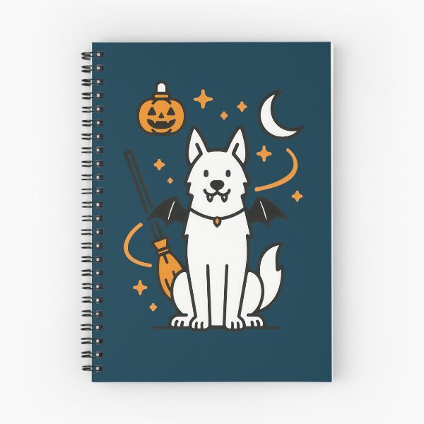 Item preview, Cute Halloween Swiss Shepherd Dog Art designed and sold by Flying Doggo.