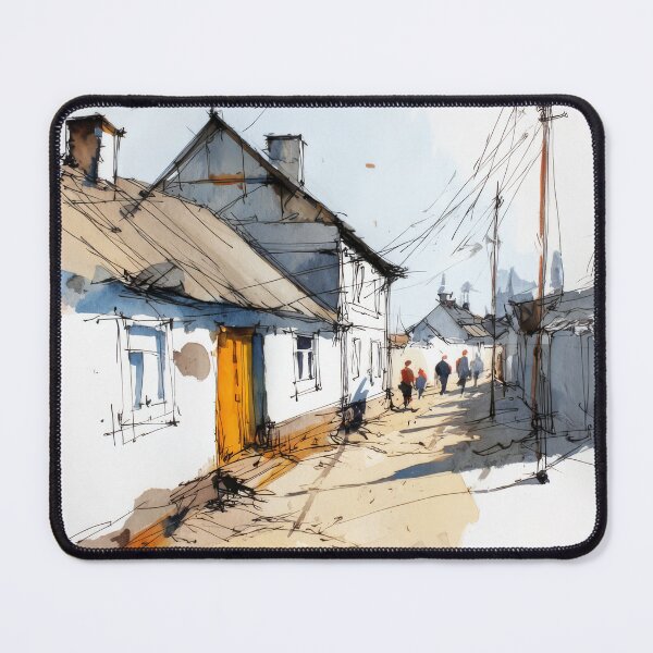 Item preview, Village Street designed and sold by Proyava.Art.