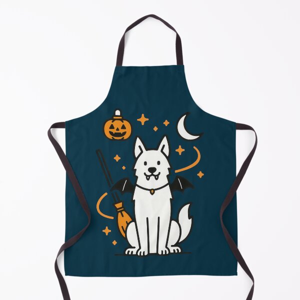 Item preview, Cute Halloween Swiss Shepherd Dog Art designed and sold by Flying Doggo.