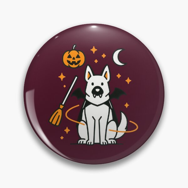 Item preview, Cute Halloween German Shepherd Dog Art designed and sold by Flying Doggo.