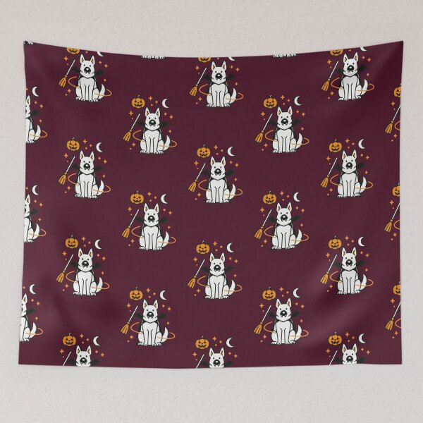 Item preview, Cute Halloween German Shepherd Dog Art designed and sold by Flying Doggo.