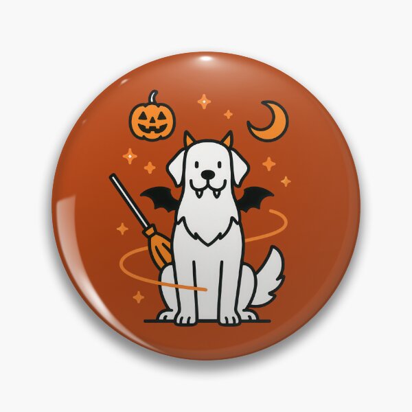 Item preview, Cute Halloween Golden Retriever Dog Art designed and sold by Flying Doggo.