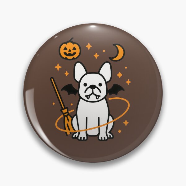 Item preview, Cute Halloween French Bulldog Dog Art designed and sold by Flying Doggo.