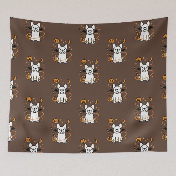 Item preview, Cute Halloween French Bulldog Dog Art designed and sold by Flying Doggo.