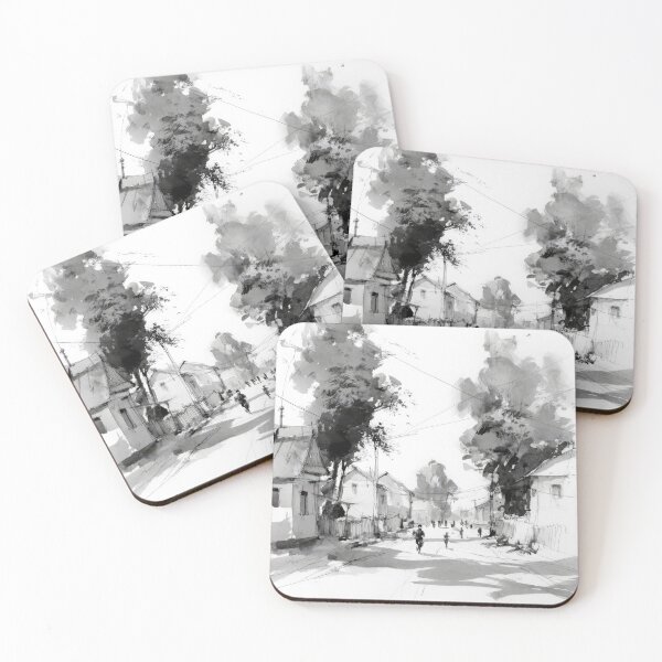 Item preview, Village Street designed and sold by Proyava.Art.