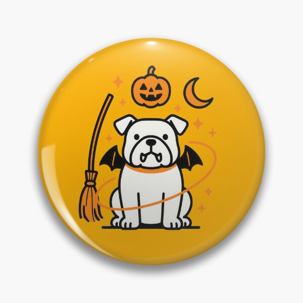 Item preview, Cute Halloween English Bulldog Dog Art designed and sold by Flying Doggo.
