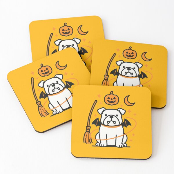 Item preview, Cute Halloween English Bulldog Dog Art designed and sold by Flying Doggo.