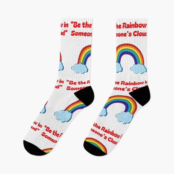 Item preview, Be the Rainbow in Someone’s Cloud – Inspirational Quote with Rainbow Art designed and sold by Swati's Digital Den.