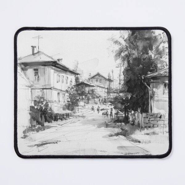 Item preview, Village Street #5 designed and sold by Proyava.Art.