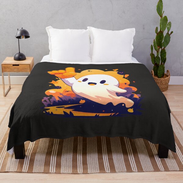 Artikelvorschau, Kawaii Geist mit Schaumstoff-Finger – Süßes Spooky Halloween Design entworfen und verkauft von Meiersbeste.