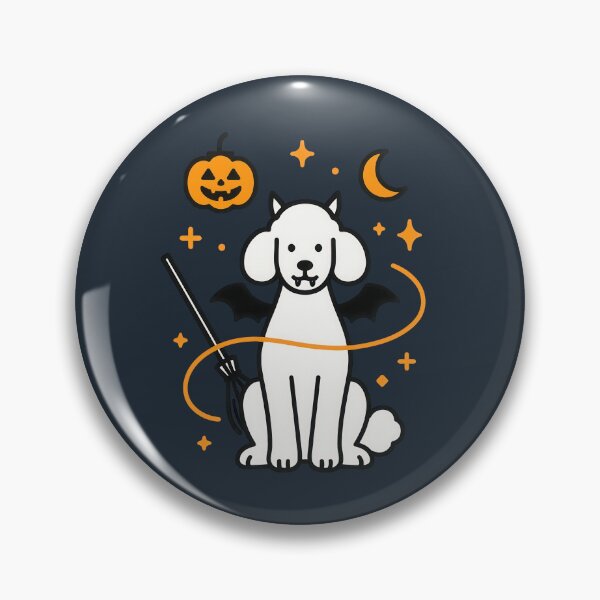 Item preview, Cute Halloween Poodle Dog Art Illustration designed and sold by Flying Doggo.
