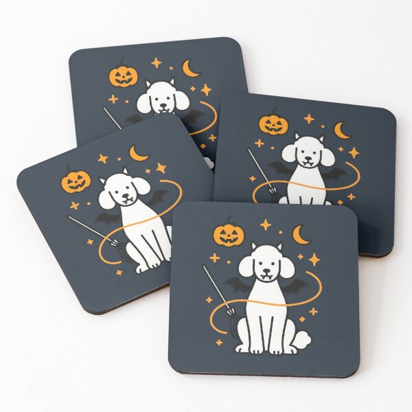 Item preview, Cute Halloween Poodle Dog Art Illustration designed and sold by Flying Doggo.