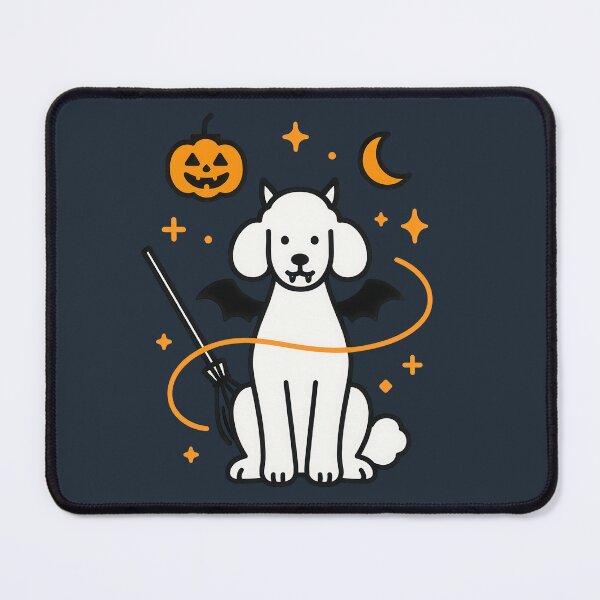 Item preview, Cute Halloween Poodle Dog Art Illustration designed and sold by Flying Doggo.