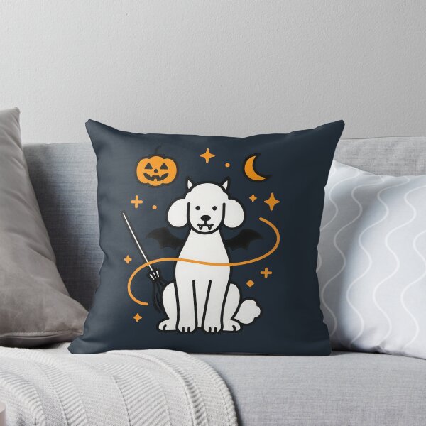 Item preview, Cute Halloween Poodle Dog Art Illustration designed and sold by Flying Doggo.