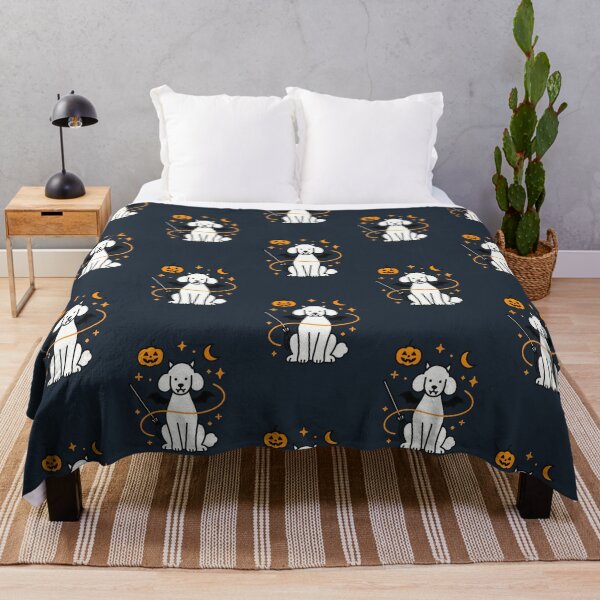 Item preview, Cute Halloween Poodle Dog Art Illustration designed and sold by Flying Doggo.
