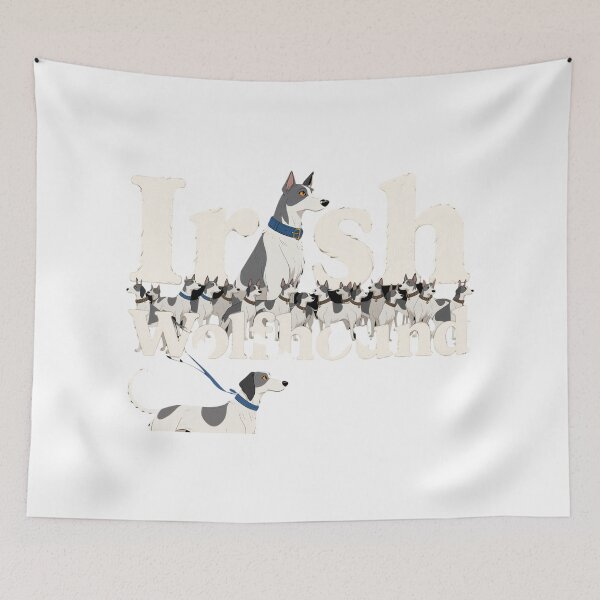 Item preview, Irish Wolfhound with Irish Wolfhound designed and sold by forget45studio.