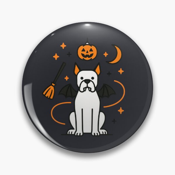 Item preview, Cute Halloween Boxer Dog Vector Design designed and sold by Flying Doggo.
