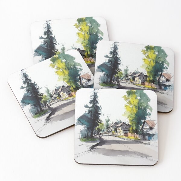Item preview, An old Village street #7 designed and sold by Proyava.Art.