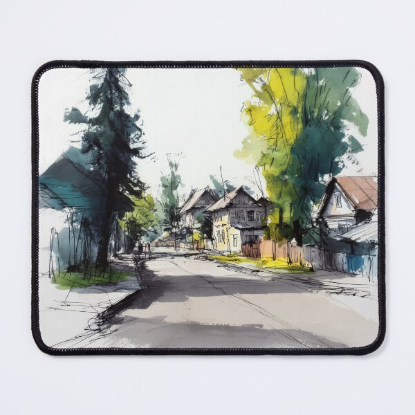 Item preview, An old Village street #7 designed and sold by Proyava.Art.