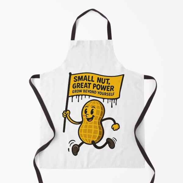 Item preview, happy peanut with flag in hand: small nut, great power grow beyond yourself designed and sold by point-of-sale.