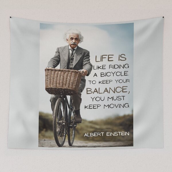 Item preview, Life is like riding a bicycle. To keep your balance, you must keep moving designed and sold by StudioRedKoala.