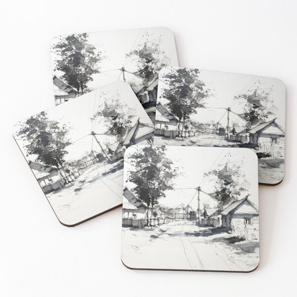 Item preview, An old Village street #9 designed and sold by Proyava.Art.