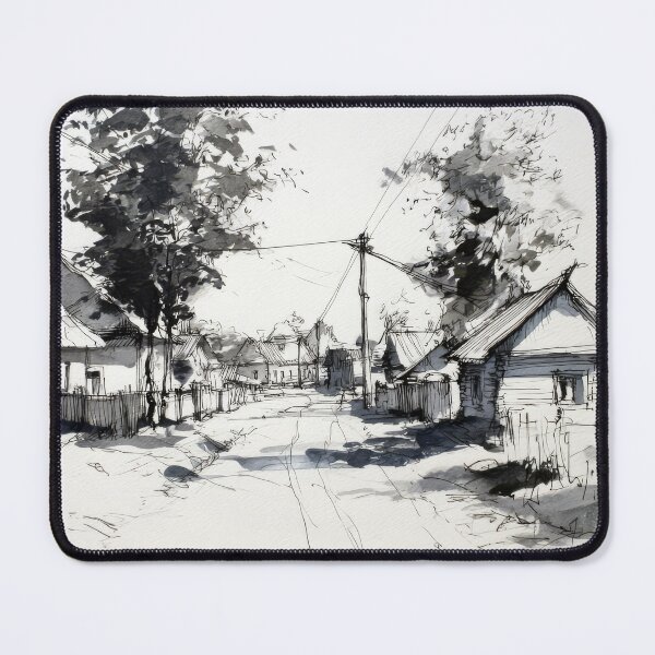 Item preview, An old Village street #9 designed and sold by Proyava.Art.