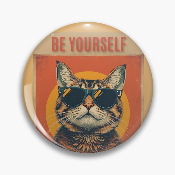 Item preview, Funny cat, be yourself designed and sold by MagicTeeVibeArt.