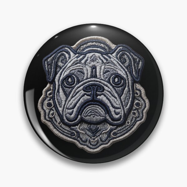 Item preview, Bulldog Patch Embroidery Fabric Stitched Patch designed and sold by HappyPatchClub.