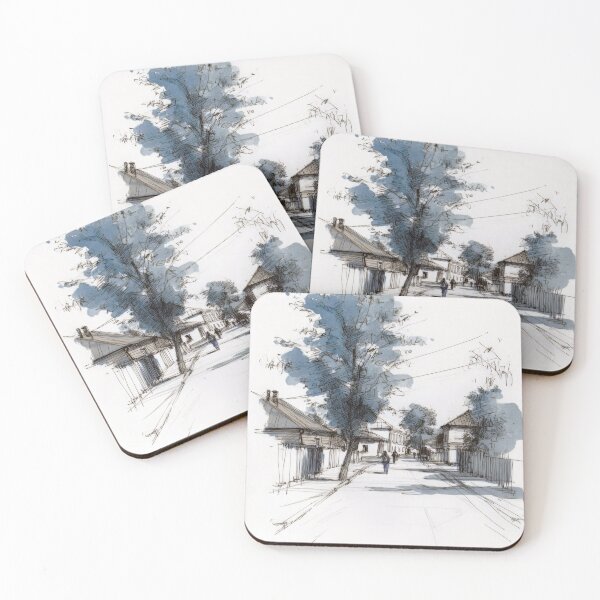 Item preview, Old village street #10 designed and sold by Proyava.Art.