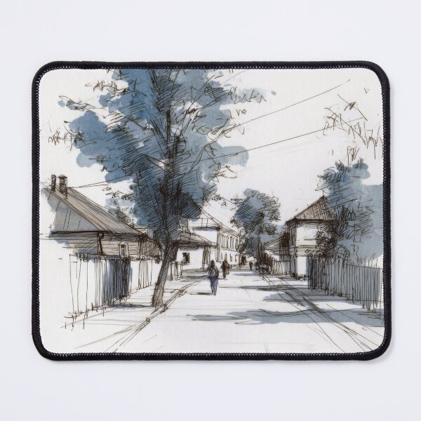 Item preview, Old village street #10 designed and sold by Proyava.Art.