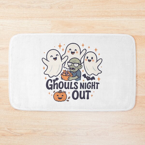 Item preview, Cute Ghosts Hanging Out with Sparkling Stars – Fun Halloween Tee designed and sold by PrintCreations9.