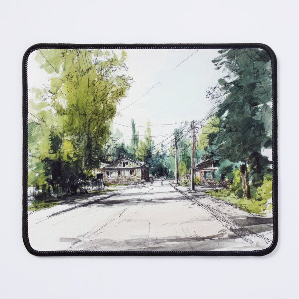 Item preview, Old village street #11 designed and sold by Proyava.Art.