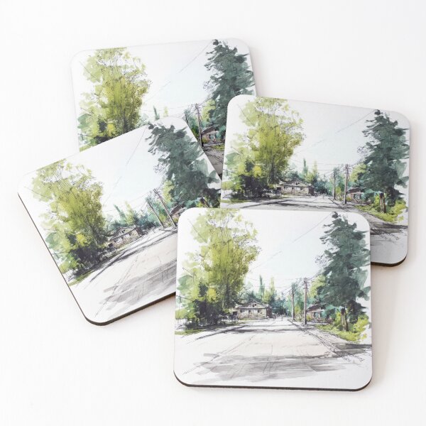 Item preview, Old village street #11 designed and sold by Proyava.Art.