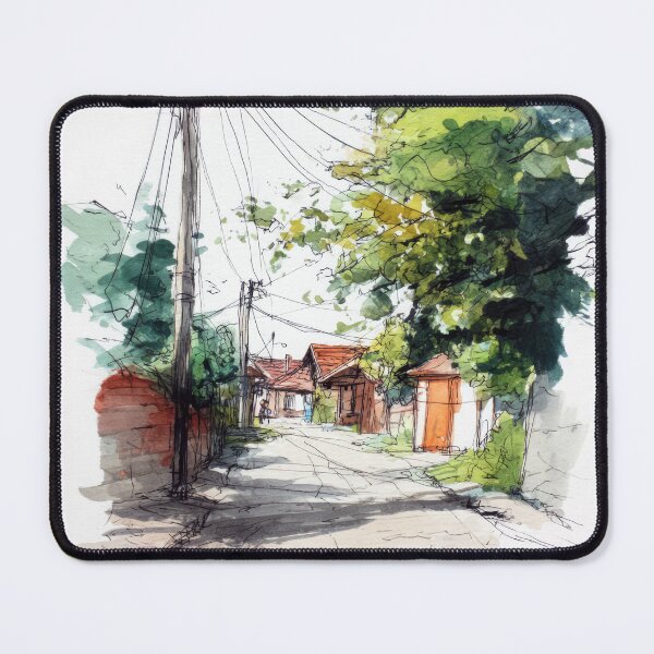 Item preview, Old village street #12 designed and sold by Proyava.Art.