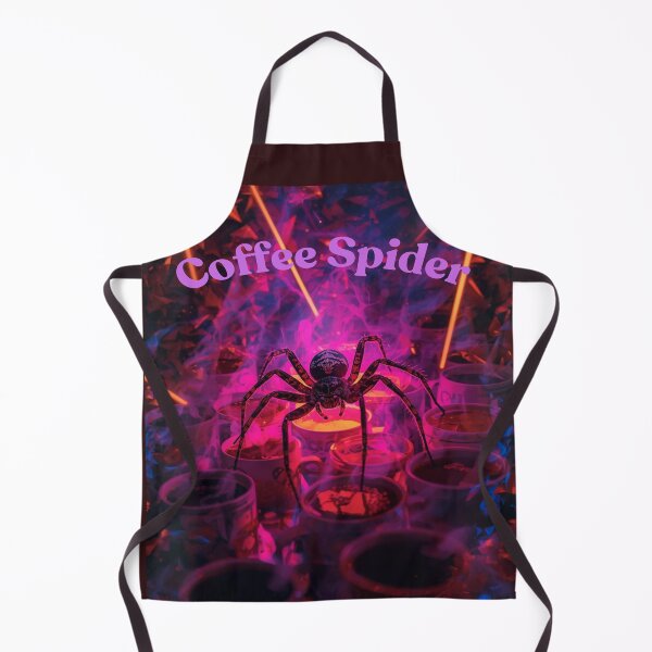 Item preview, Coffee Spider – Surreal Macro Insect Humor Tee designed and sold by Mythic Tide.