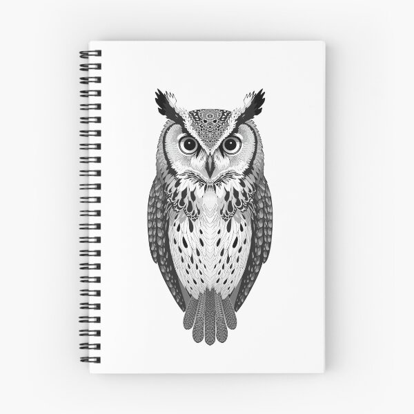 Item preview, Geometric Owl The Harmony of Black and White designed and sold by NellCanvas.