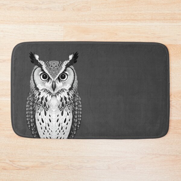 Item preview, Geometric Owl The Harmony of Black and White designed and sold by NellCanvas.