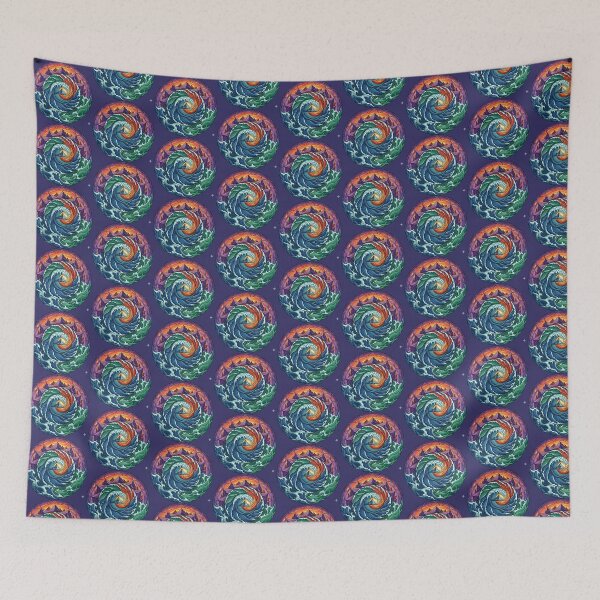 Item preview, Rough seas, mountain adventure designed and sold by MagicTeeVibeArt.